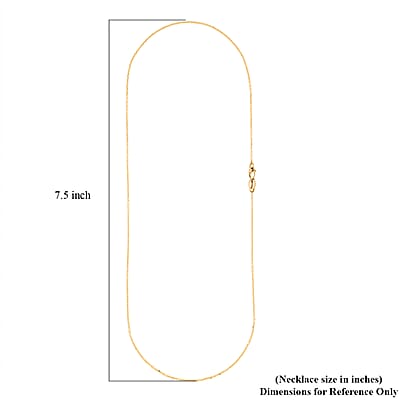 14K Yellow Gold Diamond-cut Cable Chain Necklace (20 Inches) (1mm, 1.8 Grams)