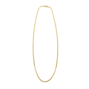 14K Yellow Gold Cuban Chain Necklace (22 Inches) (2mm, 1.86 Grams)