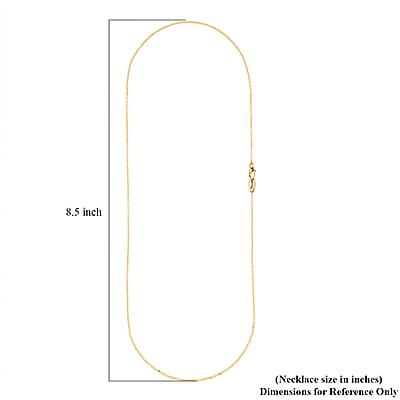 14K Yellow Gold Diamond-cut Cable Chain Necklace (22 Inches) (1mm, 1.95 Grams)