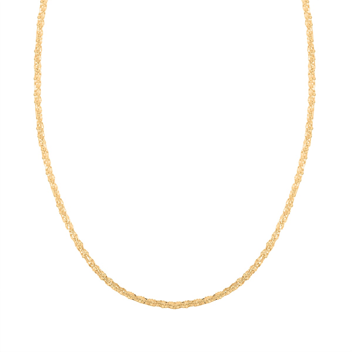 14K Yellow Gold Sparkle Chain Necklace (22 Inches) (1.5 Grams) image number 2