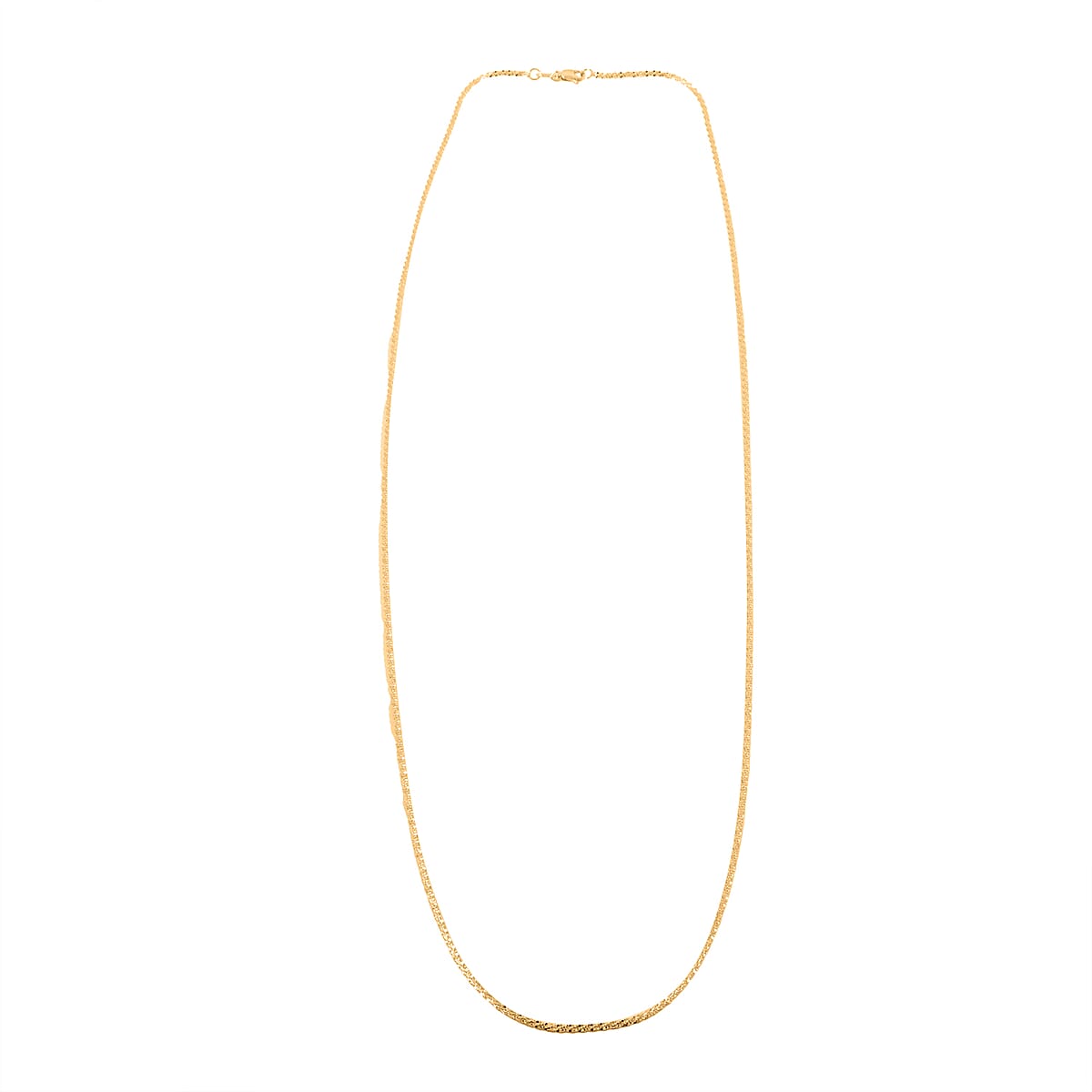 14K Yellow Gold Sparkle Chain Necklace (22 Inches) (1.5 Grams) image number 3