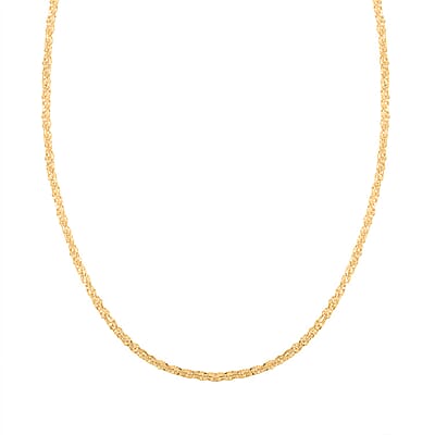 14K Yellow Gold Sparkle Chain Necklace (22 Inches) (1.5 Grams)