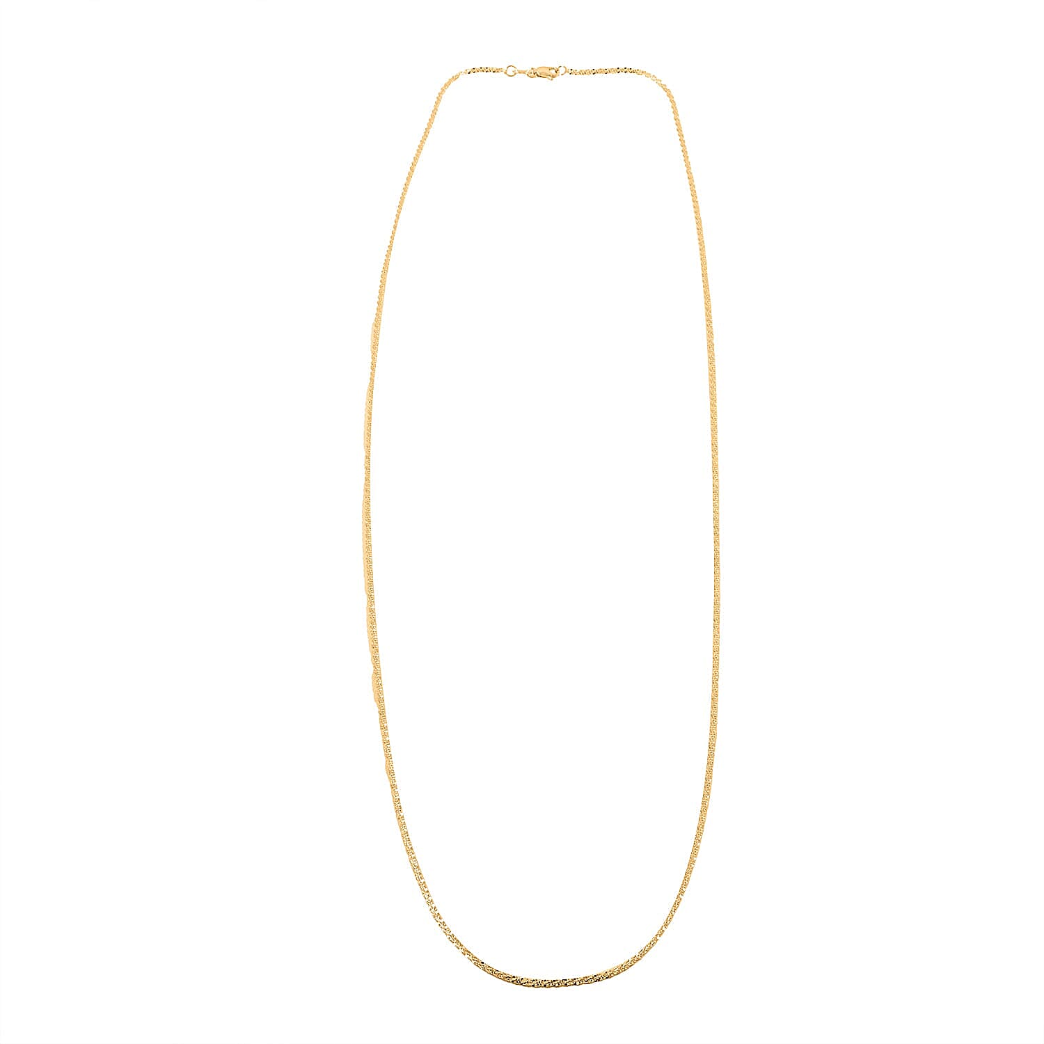 14K Yellow Gold Sparkle Chain Necklace (22 Inches) (1.5 Grams)
