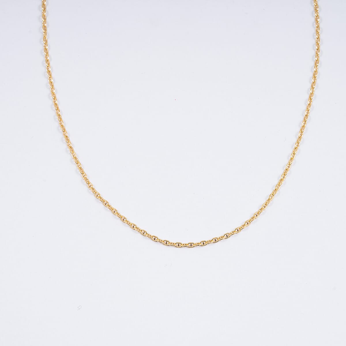 Twisted Mariner Chain Necklace in 18K Yellow Gold 2 Grams 16 Inches image number 0