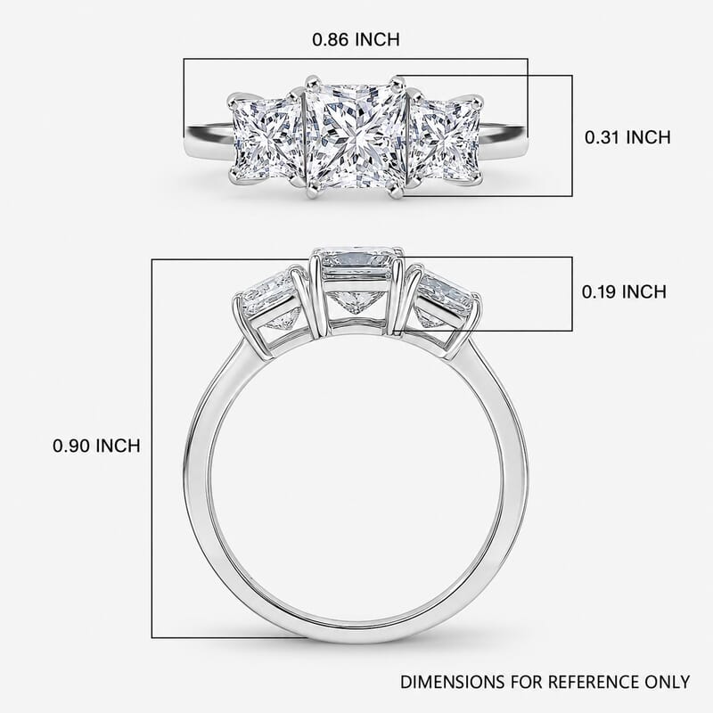 SGL Certified Luxuriant Lab Grown Diamond E-F VS 2.00 ctw Ring in 10K White Gold (Size 6.0)