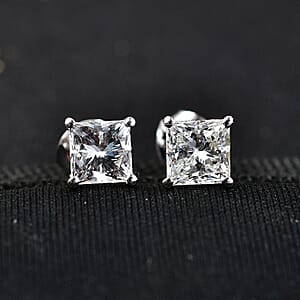 Luxuriant Lab Grown Diamond E-F VS 2.10 ctw Earrings in 10K White Gold