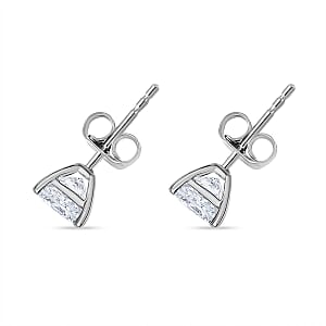 Luxuriant Lab Grown Diamond E-F VS 2.10 ctw Earrings in 10K White Gold
