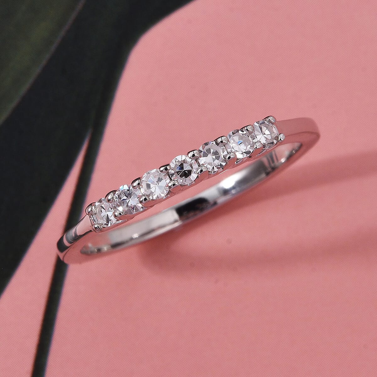 Luxuriant Lab Grown Diamond G-H SI 0.25 ctw Ring in Platinum Over Sterling Silver (Size 10.0) image number 1