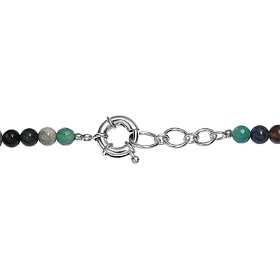 EverTrue Multi Gemstone 205.00 ctw Necklace in Platinum Bond 20 Inches