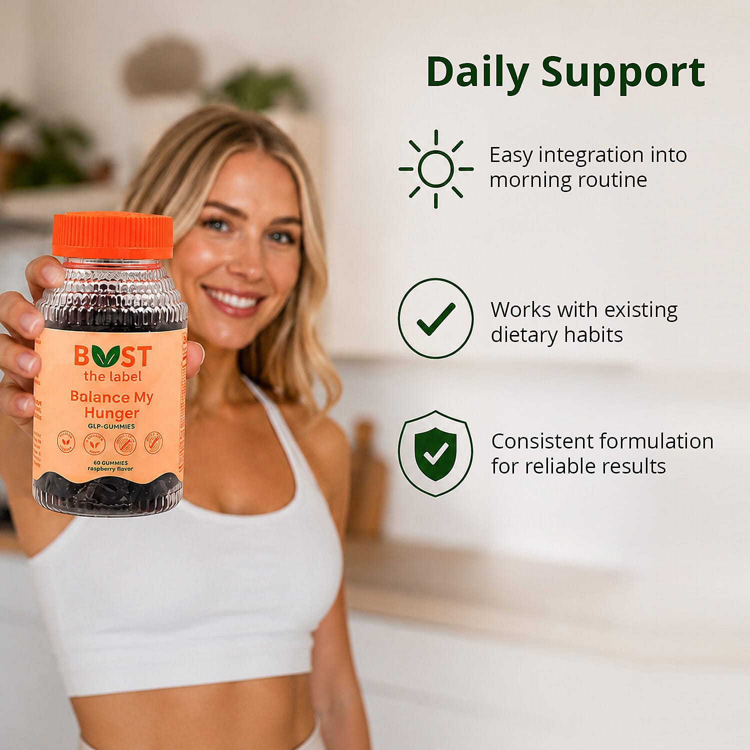 Buy Balance My Hunger GLP-1 Dietary Supplement (60 Raspberry Gummies) Made  in US at ShopLC.