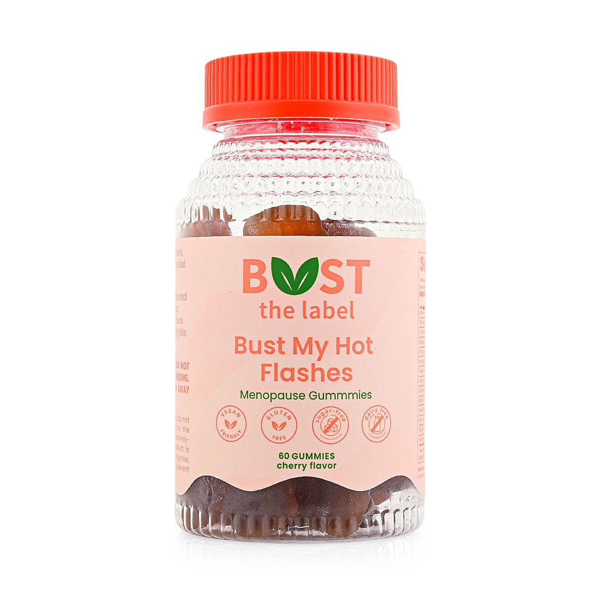 Bust My Hot Flashes Menopause Supplement (60 Cherry Gummies) Made in US