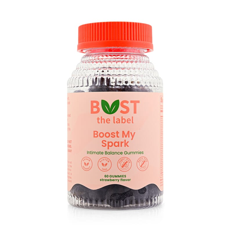 Boost My Spark Intimate Balance Supplement (60 Strawberry Gummies) Made in US
