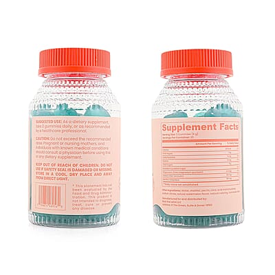 Calm My Chaos Magnesium Supplement (60 Watermelon Gummies) Made in US