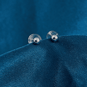 14K White Gold 3mm Ball Stud Earrings