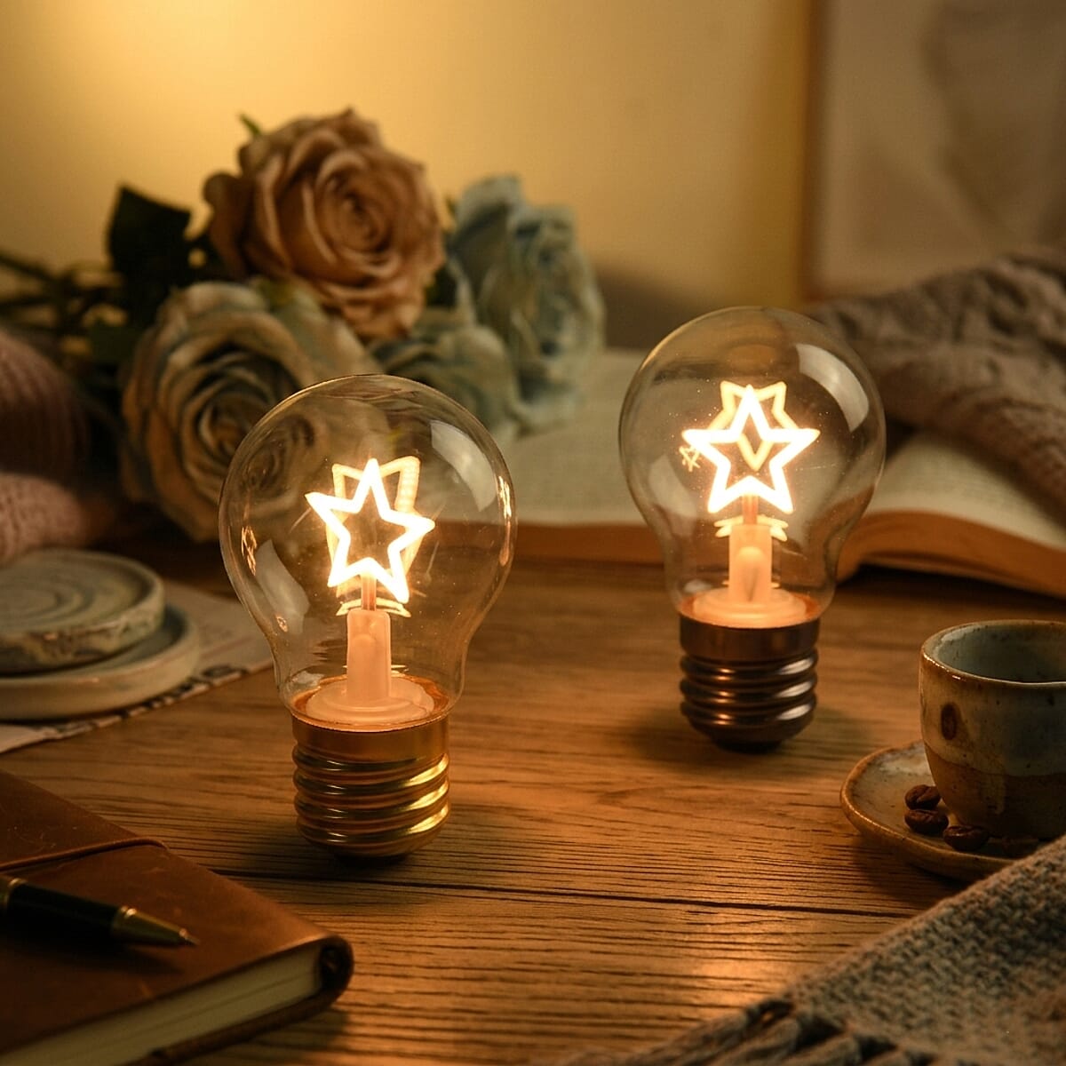 Livmore A70 Non-magnetic Heart LED Light Bulb - Pink image number 1