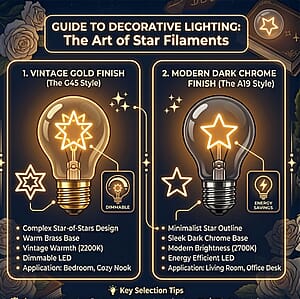 Livmore A70 Non-magnetic Star LED Light Bulb - Pink