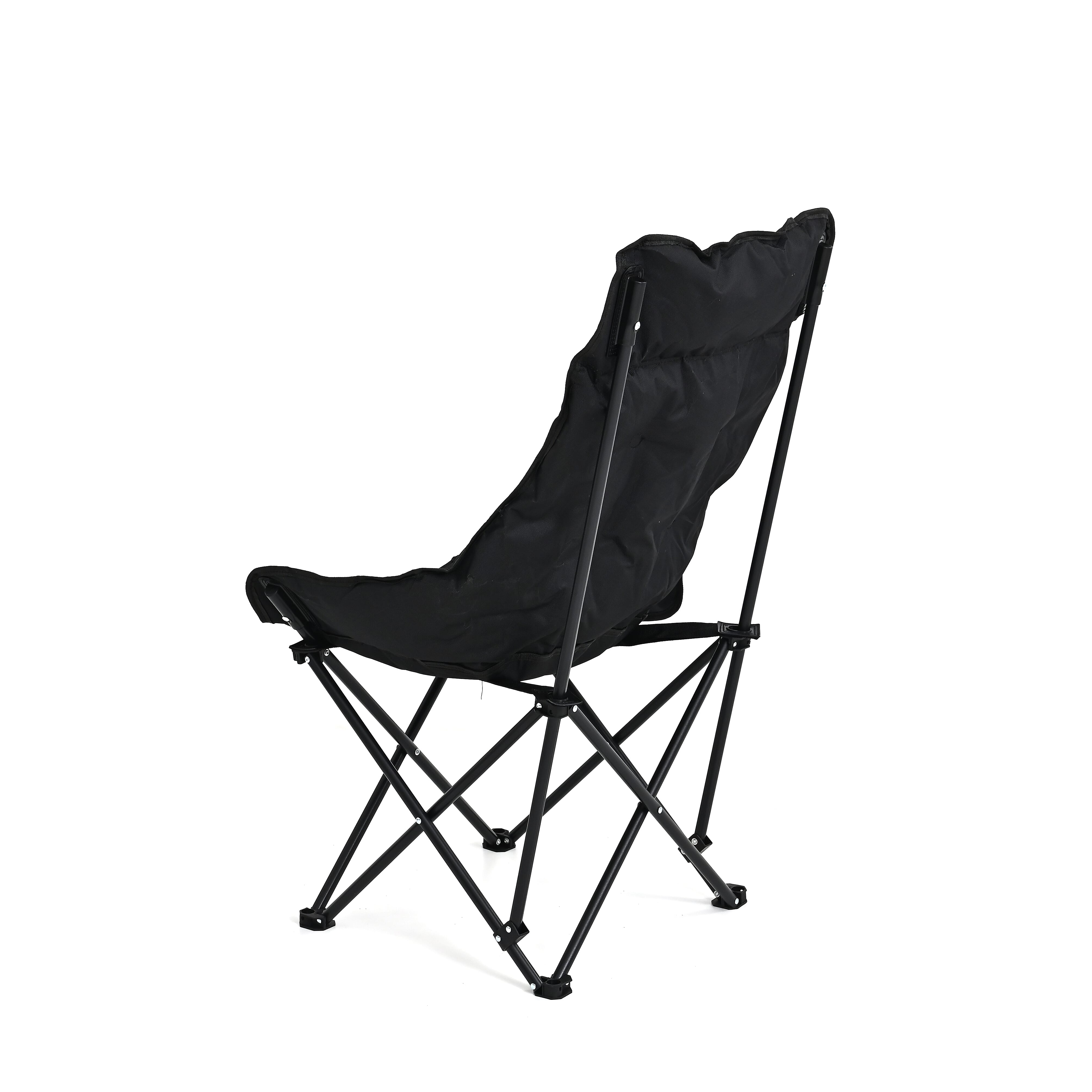 Livmore Black Cotton Filled Camping Chair