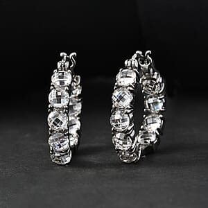 EverTrue Simulated Diamond Earrings in Stainless Steel