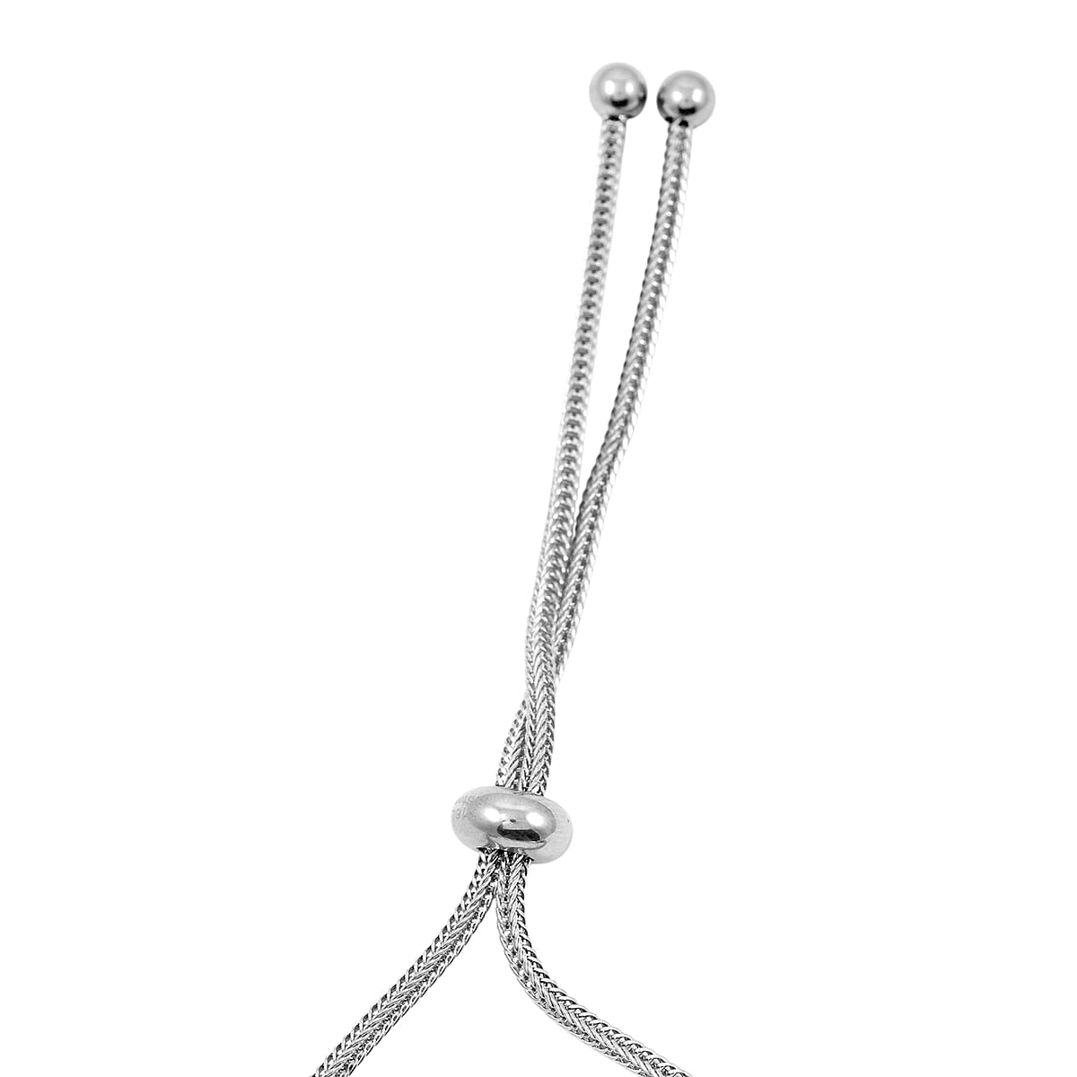 EverTrue Simulated Pink Diamond Fancy Bracelet in Stainless Steel (10.50 In) image number 4