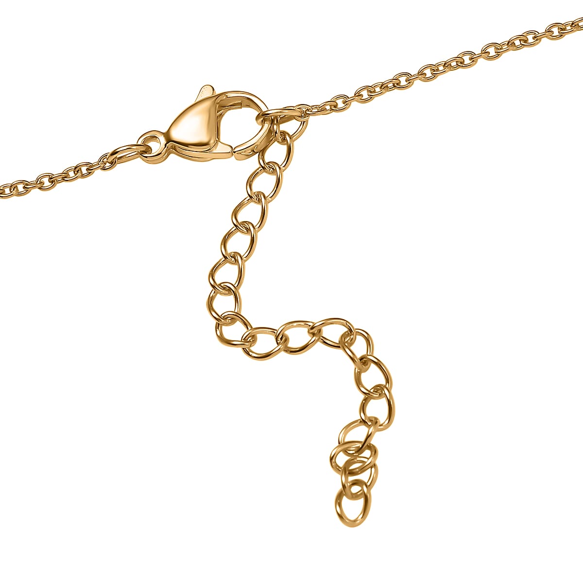 EverTrue African Amethyst 7.15 ctw Amour Necklace in 18K YG Plated and ION Plated YG Stainless Steel 18-20 Inches  image number 4