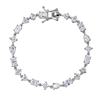Rhodium Over Sterling Silver / 6.5 Inches - Product card gallery slide 1 (10178385871161)