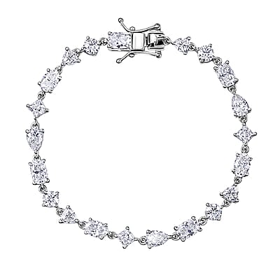 Rhodium Over Sterling Silver / 6.5 Inches - Product card gallery slide 1 (10178385871161)