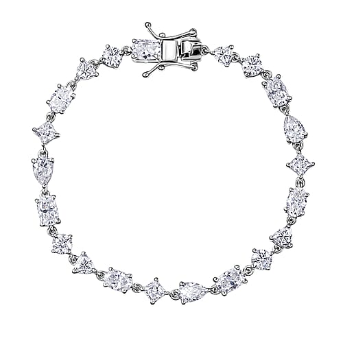 Rhodium Over Sterling Silver / 6.5 Inches - Product card gallery slide 1 (10178385871161)