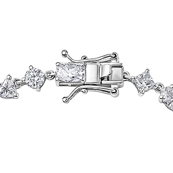 Rhodium Over Sterling Silver / 6.5 Inches - Product card gallery slide 4 (10178385871161)