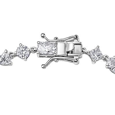 Rhodium Over Sterling Silver / 6.5 Inches - Product card gallery slide 4 (10178385871161)