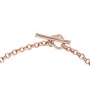 EverTrue Moissanite 0.75 ctw Forever Linked Hearts Bracelet in 18K RG Plated (8.00 In)