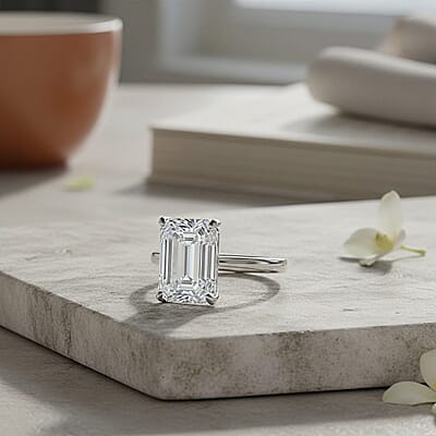 IGI Certified Luxuriant Lab Grown Diamond Ring in 950 Platinum 10.10 ctw (Size 10.0)