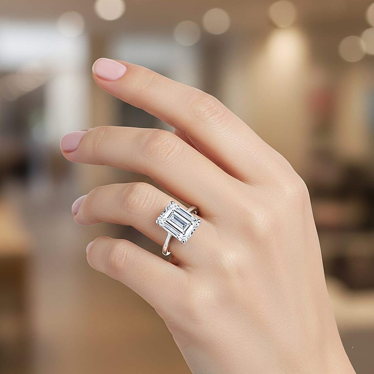 IGI Certified 950 Platinum Luxuriant Lab Grown Diamond (G, VS) Ring (Size 10.0) (8.75 g) 10.10 ctw image number 2