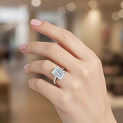 IGI Certified Luxuriant Lab Grown Diamond Ring in 950 Platinum 10.10 ctw (Size 10.0)