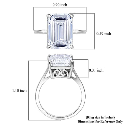 IGI Certified Luxuriant Lab Grown Diamond Ring in 950 Platinum 10.10 ctw (Size 10.0)