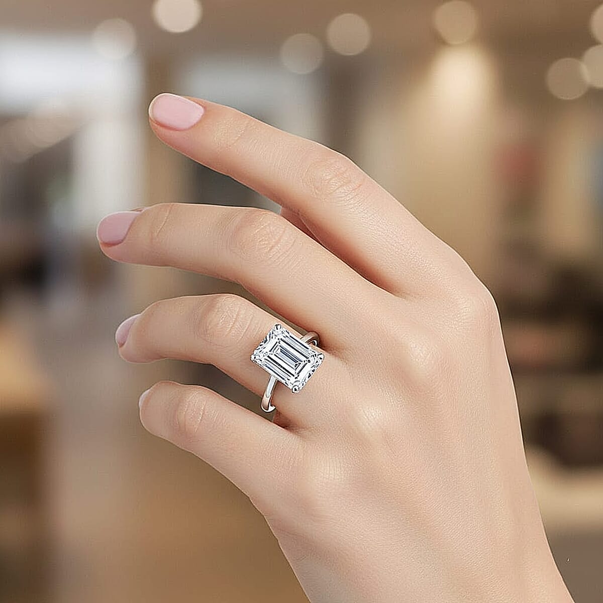 IGI Certified 950 Platinum Luxuriant Lab Grown Diamond (G, VS) Ring (Size 10.0) (8.75 g) 10.10 ctw image number 2