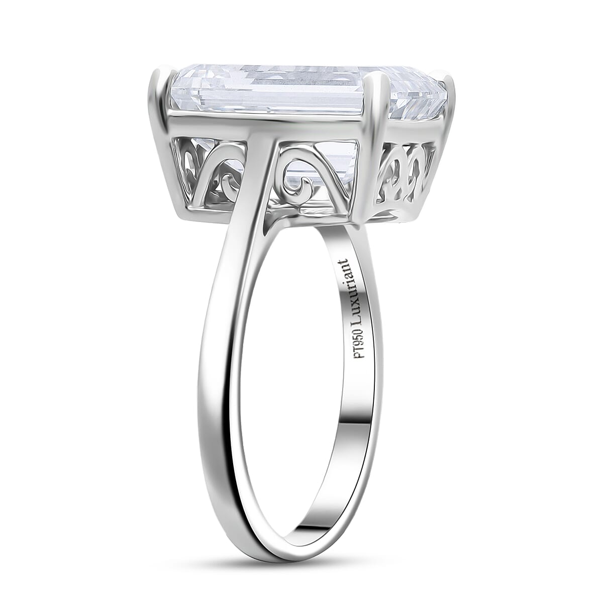 IGI Certified Luxuriant Lab Grown Diamond Ring in 950 Platinum 10.10 ctw (Size 7.0) image number 3