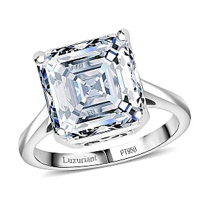IGI Certified Luxuriant Lab Grown Diamond Ring in 950 Platinum 10.10 ctw (Size 6.0)