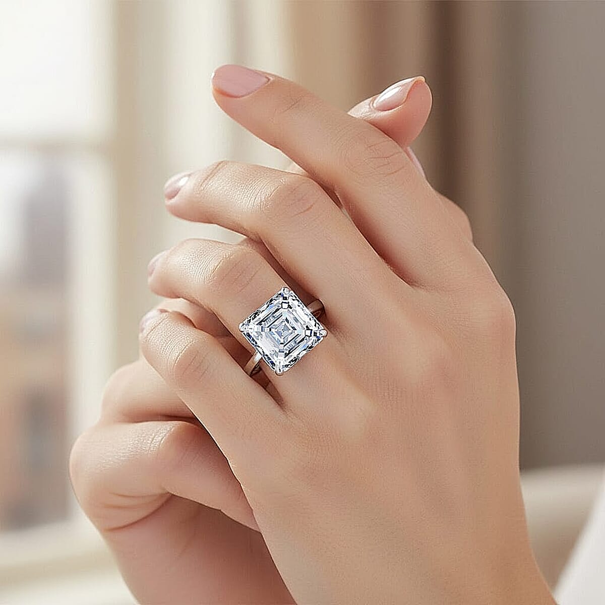 IGI Certified Luxuriant Lab Grown Diamond Ring in 950 Platinum 10.10 ctw (Size 6.0) image number 2