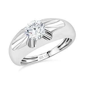 Luxuriant Lab Grown Diamond G SI 1.20 ctw Men's Ring in Sterling Silver (Size 9.0) 