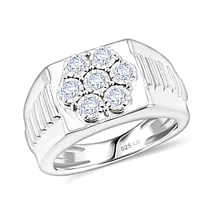 Luxuriant Lab Grown Diamond 0.50 ctw Ring in Sterling Silver (Size 10.0) 