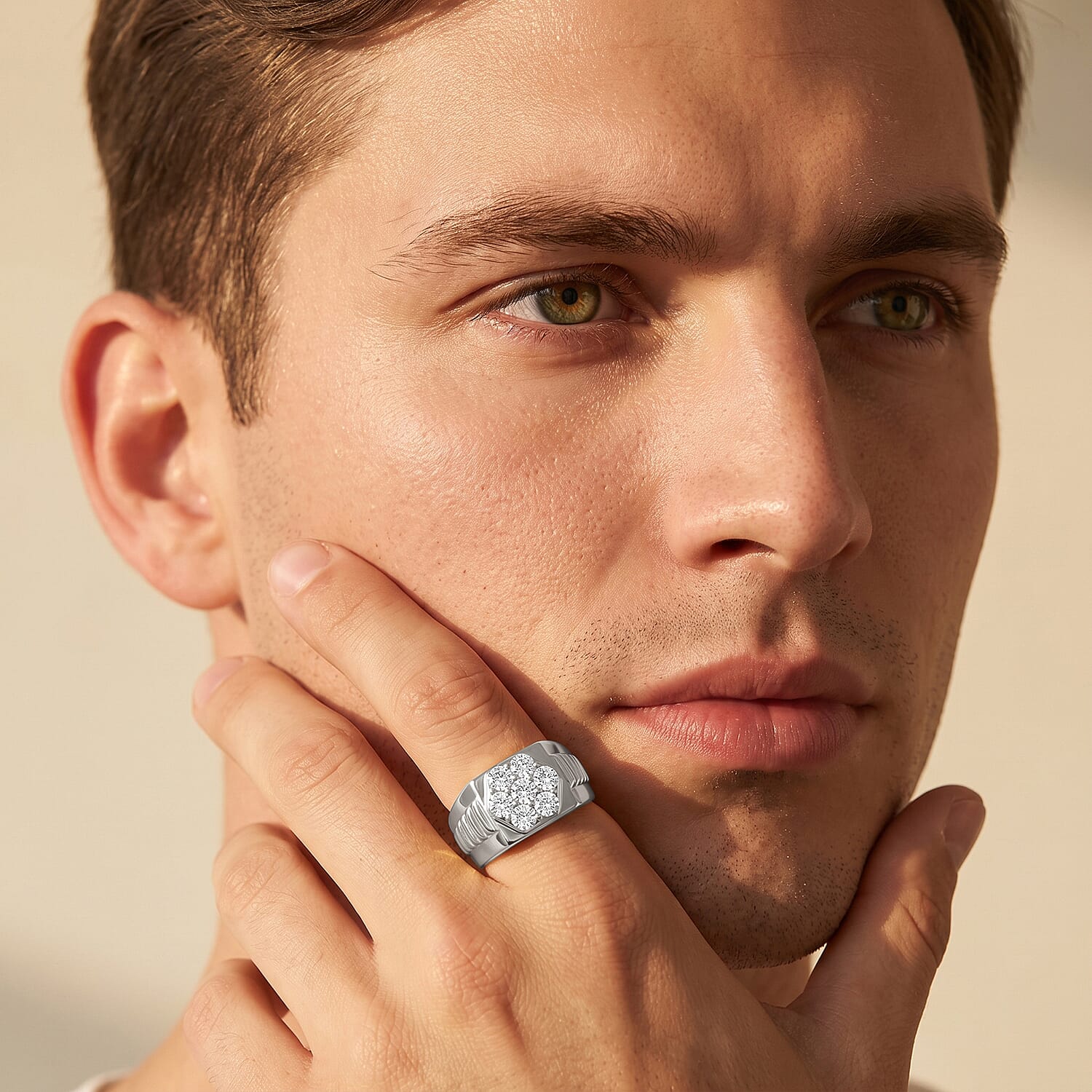 Luxuriant Lab Grown Diamond 0.50 ctw Ring in Sterling Silver