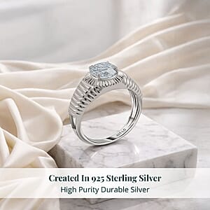 Luxuriant Lab Grown Diamond Men's Ring in Sterling Silver 2.00 ctw (Size 10.0)