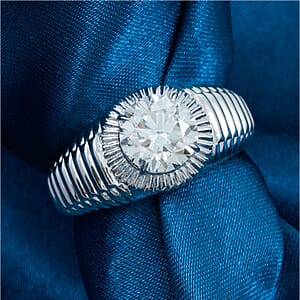 Luxuriant Lab Grown Diamond Men's Ring in Sterling Silver 2.00 ctw (Size 9.0)