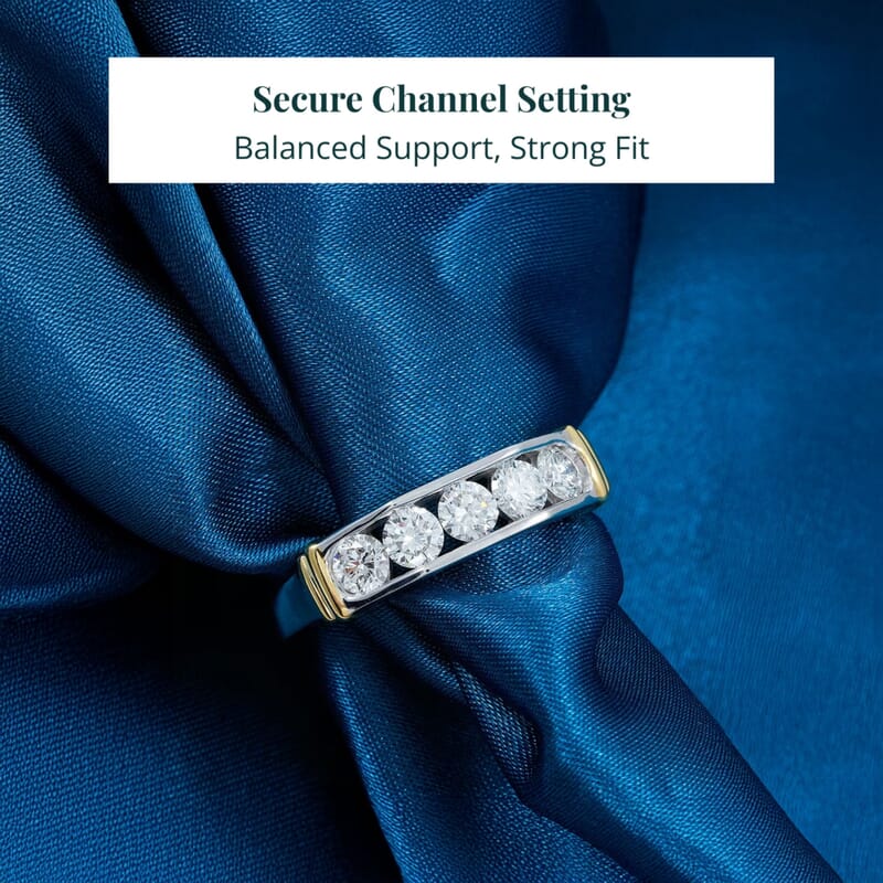 Luxuriant Lab Grown Diamond Men's Ring in 14K YG Over and Sterling Silver 1.00 ctw (Size 10.0)