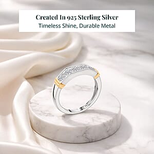 Luxuriant Lab Grown Diamond Men's Ring in 14K YG Over and Sterling Silver 1.00 ctw (Size 12.0)