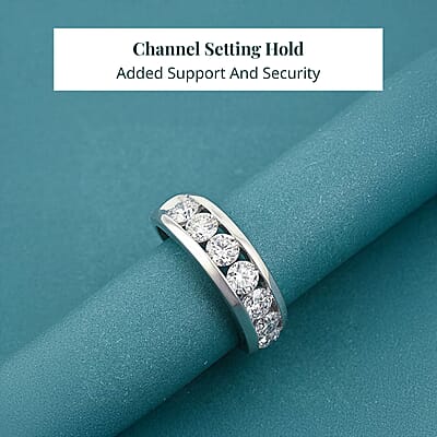 Luxuriant Lab Grown Diamond Men's Ring in Sterling Silver 2.00 ctw (Size 10.0)