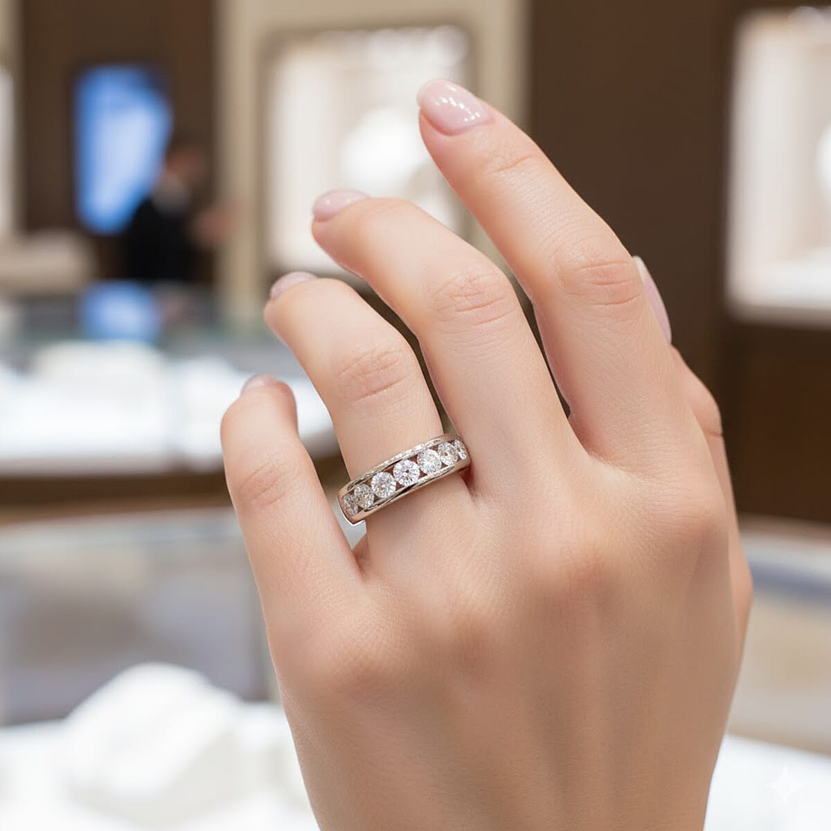 Luxuriant Lab Grown Diamond 2.00 ctw Ring in Sterling Silver (Size 11.0)  image number 2