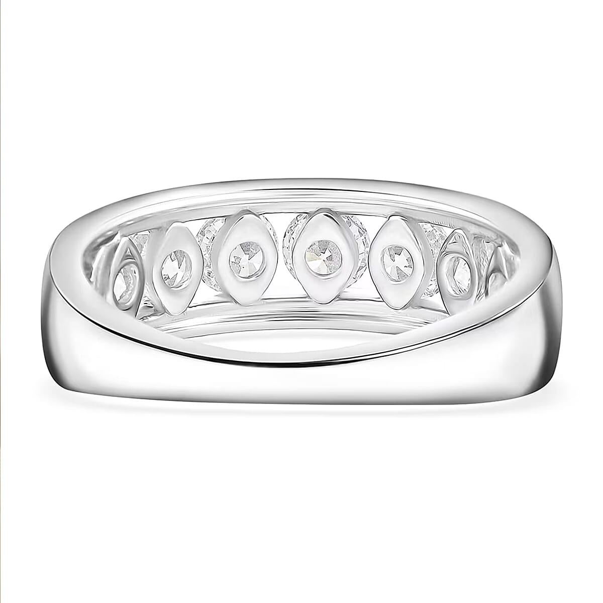 Luxuriant Lab Grown Diamond Men's Ring in Sterling Silver 2.00 ctw (Size 11.0) image number 7