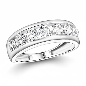 Luxuriant Lab Grown Diamond 2.00 ctw Ring in Sterling Silver (Size 13.0) 