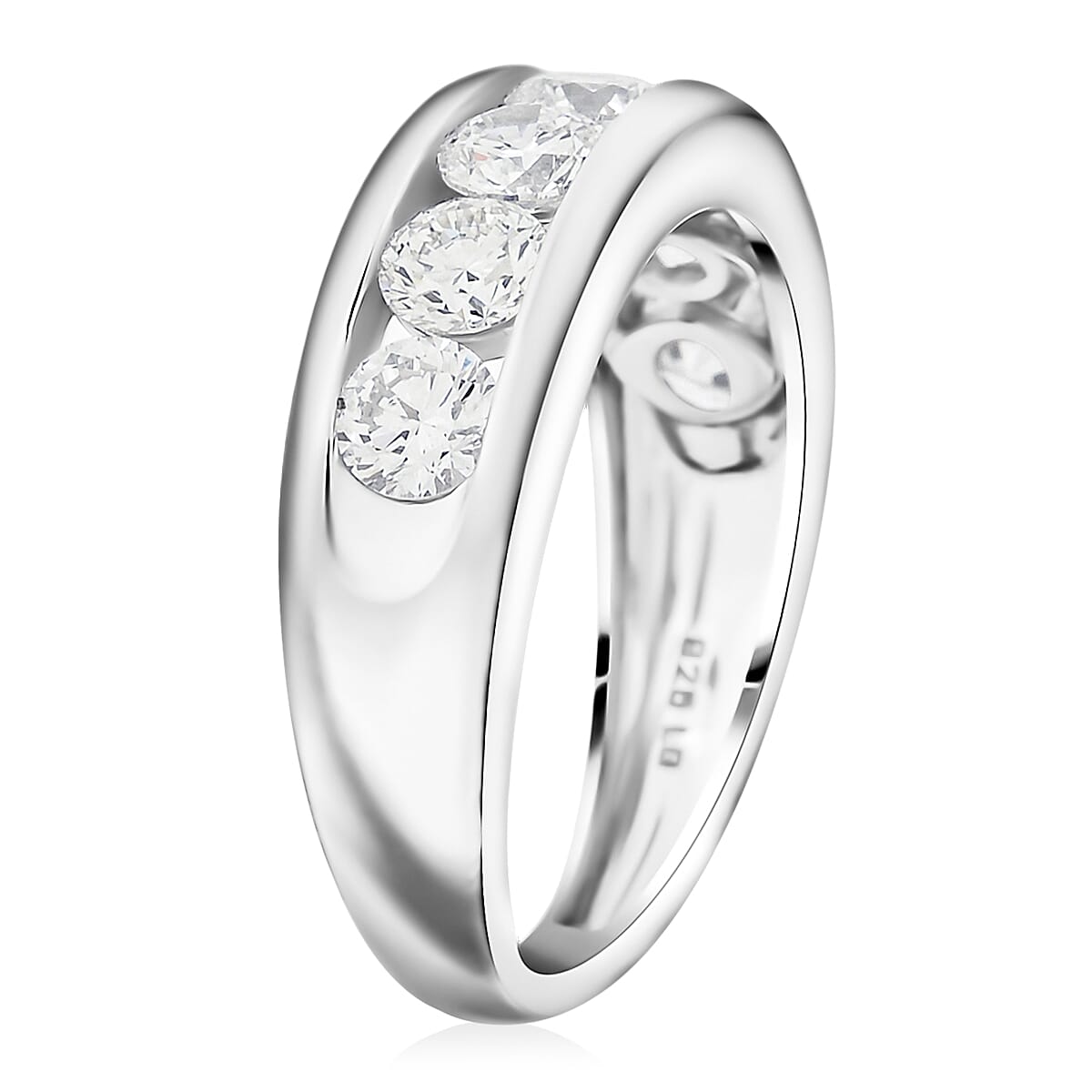 Luxuriant Lab Grown Diamond 2.00 ctw Ring in Sterling Silver (Size 13.0)  image number 3